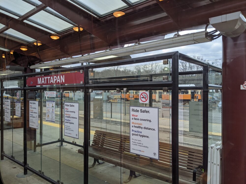 picture of shelter at Mattapan station