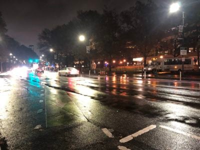 Picture of Massachusetts Ave and the Stud at night