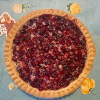 cranberry pie with celine dion cutout