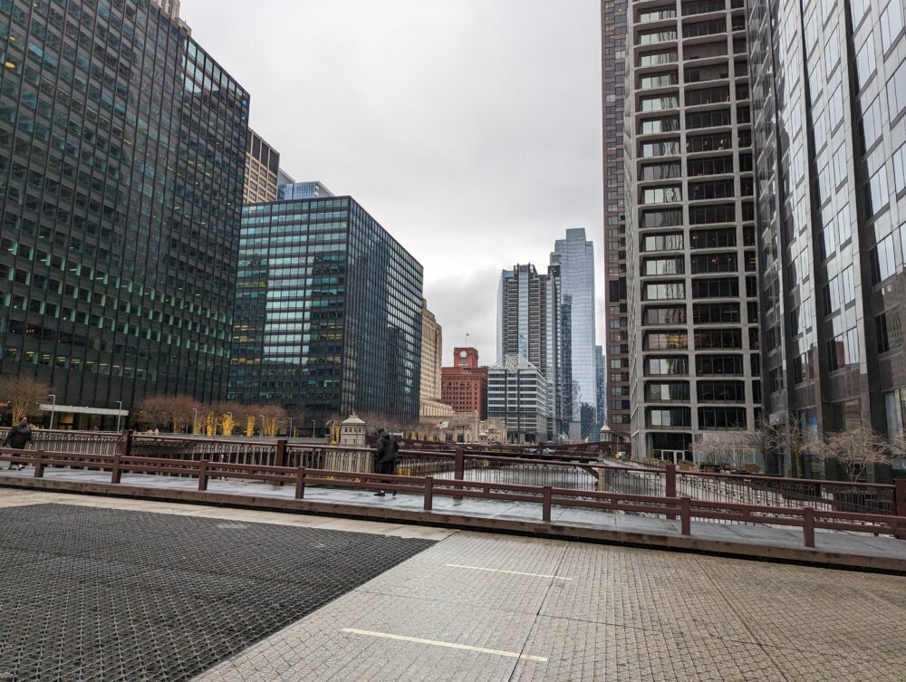 buildings lining two sides of a river